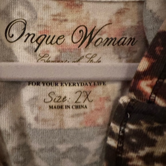 Onque Woman Hooded zip Up Sweater 2X - Picture 3 of 5